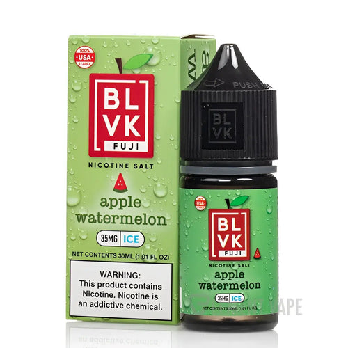 Blvk Apple Watermelon Nicotine Salt e-liquid bottle by Vape Mash India, 30ml, 35mg nicotine for pod systems.