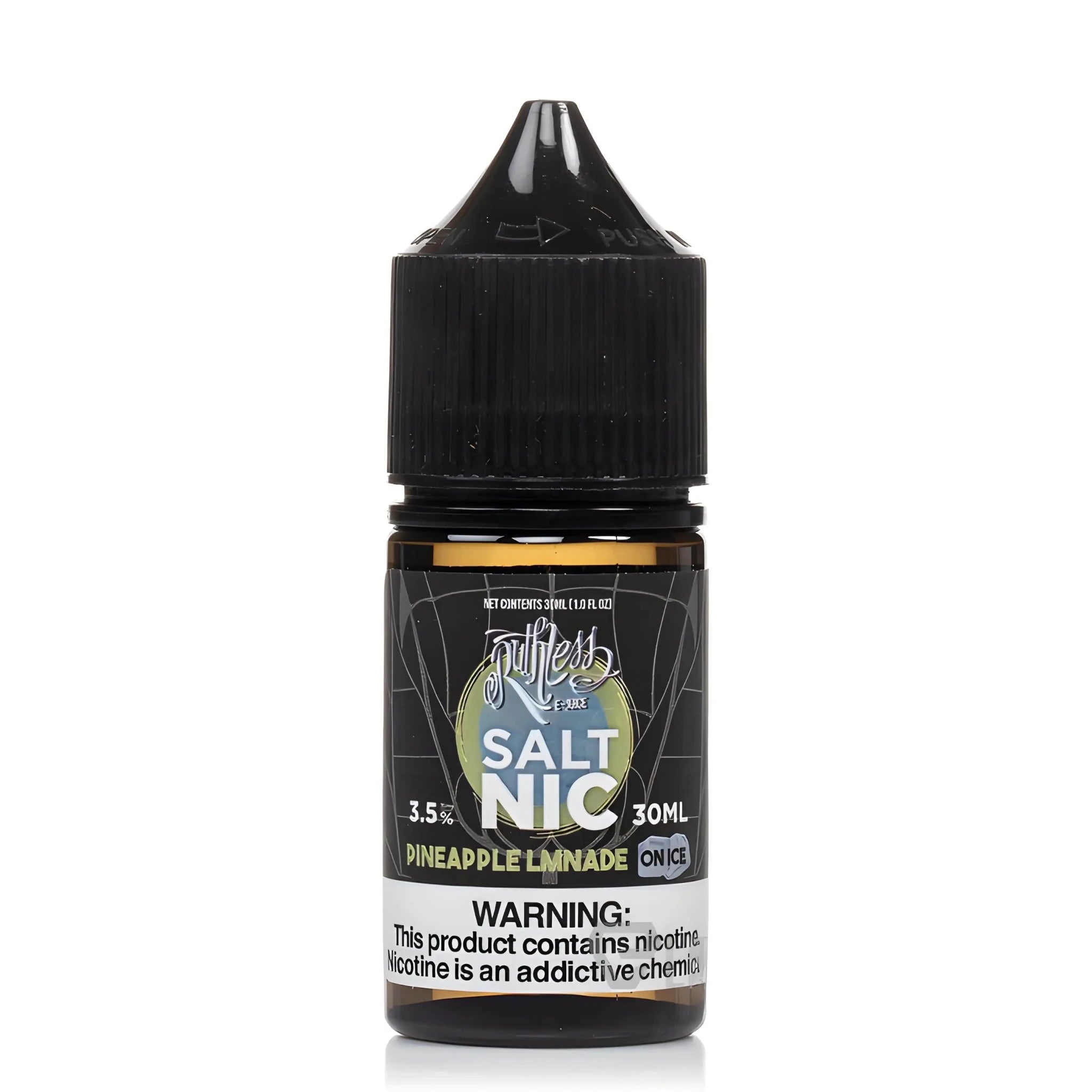 Ruthless Salt 30ml Pineapple Limeade Nic Salt Vape Juice with icy finish, featuring fresh pineapple and lime flavors from Vape Mash India.