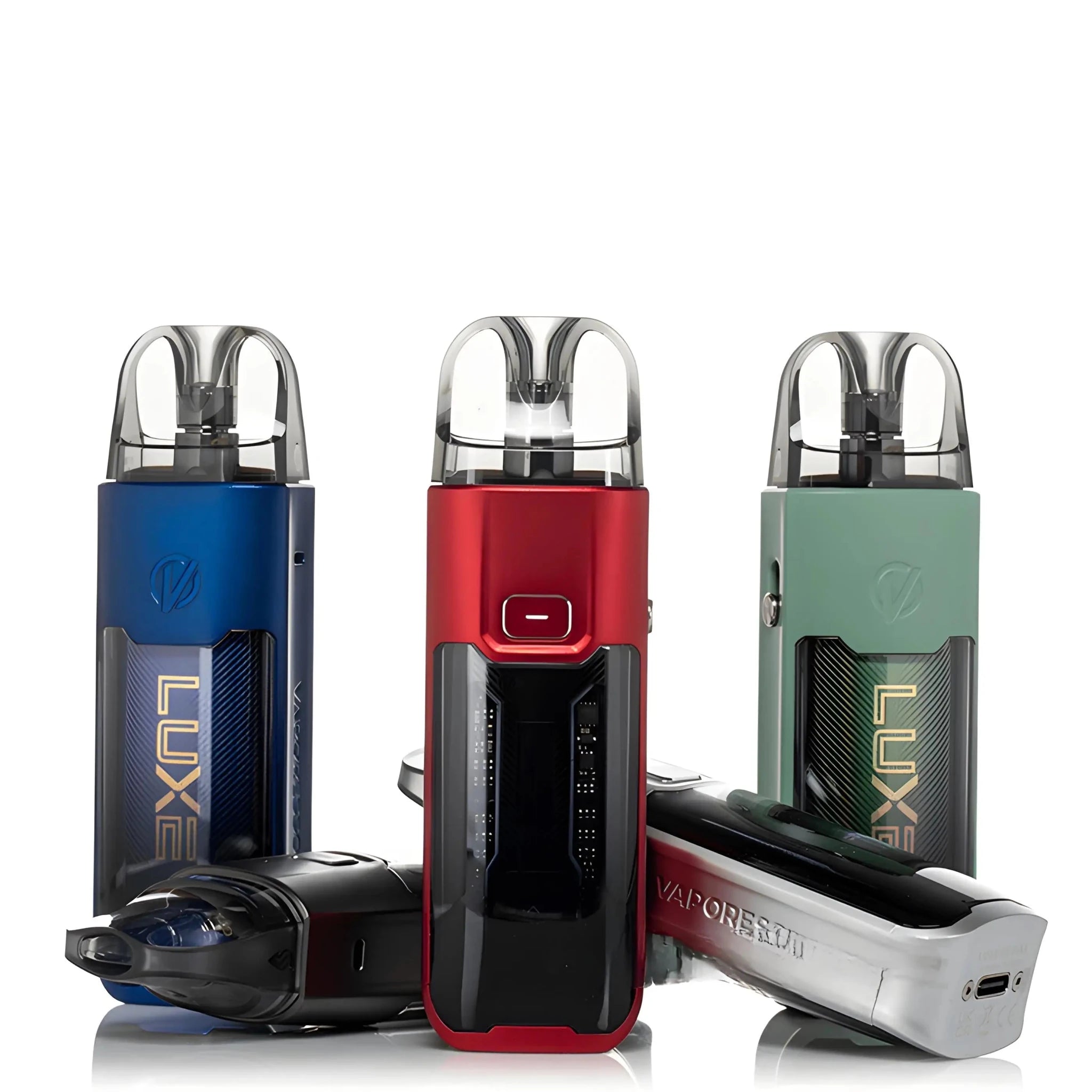 Black Vaporesso LUXE XR MAX 80W pod system kit with sleek design, compact size, and user-friendly vape starter kit from Vape Mash India.