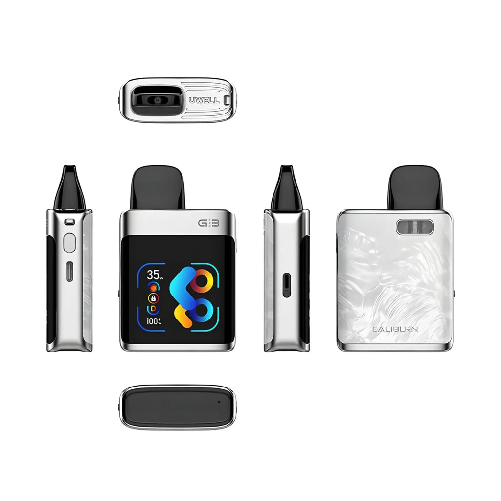 Uwell Caliburn G3 Pro KOKO 35W vape starter kit in midnight black with sleek design and compact pod system by Vape Mash India.