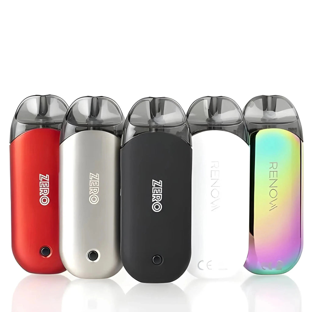 Vape Mash India Vaporesso Renova Zero Pod System Kit in white, compact vape starter kit with sleek design and refillable pod system.
