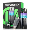 Vaporesso luxe xr 40w pod system kit with gradient blue purple design sleek black body and 1500mah built-in battery