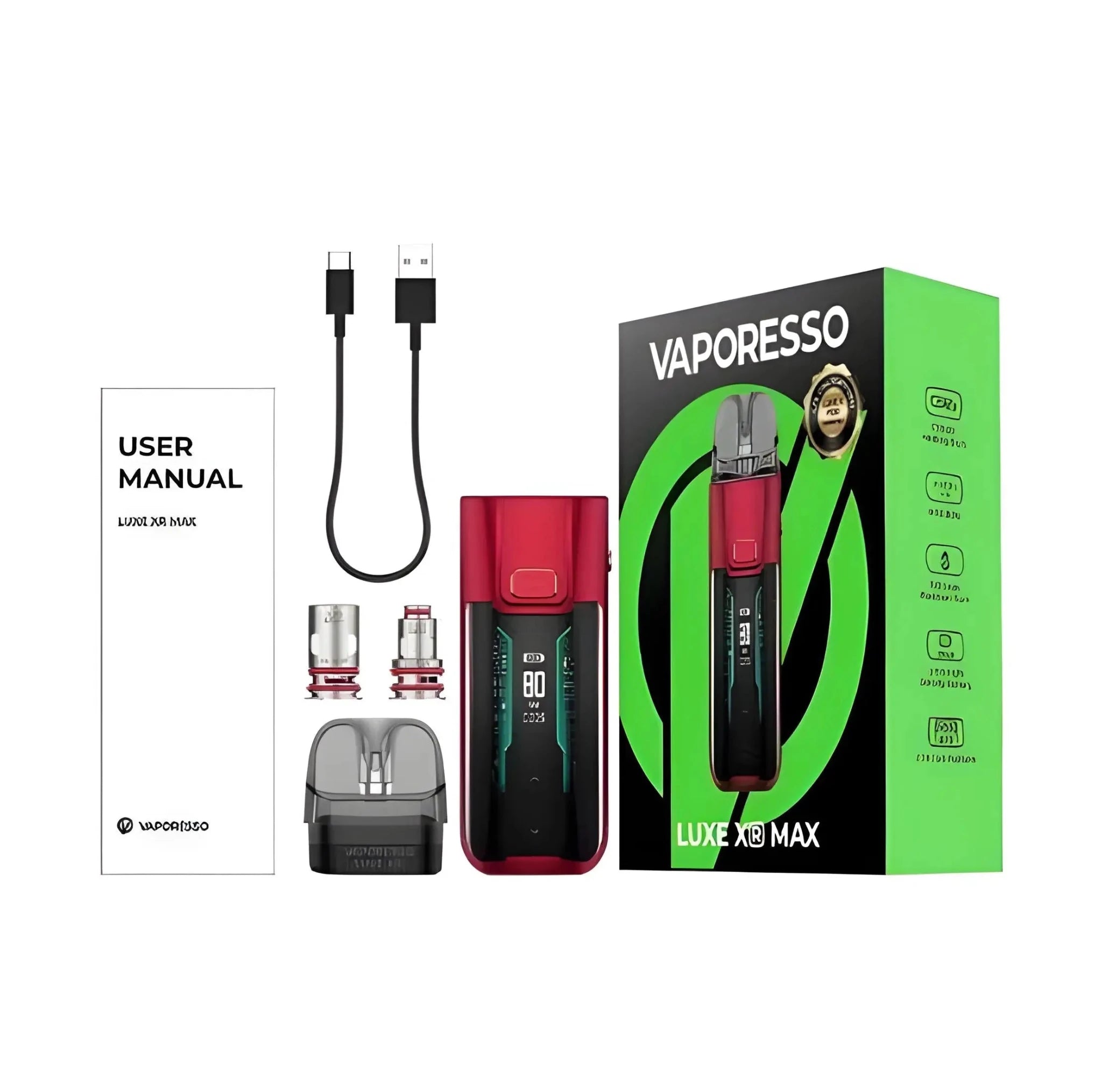 vaporesso luxe xr max manual Vaporesso LUXE XR Max Pod Mod Kit 2800mAh 80W