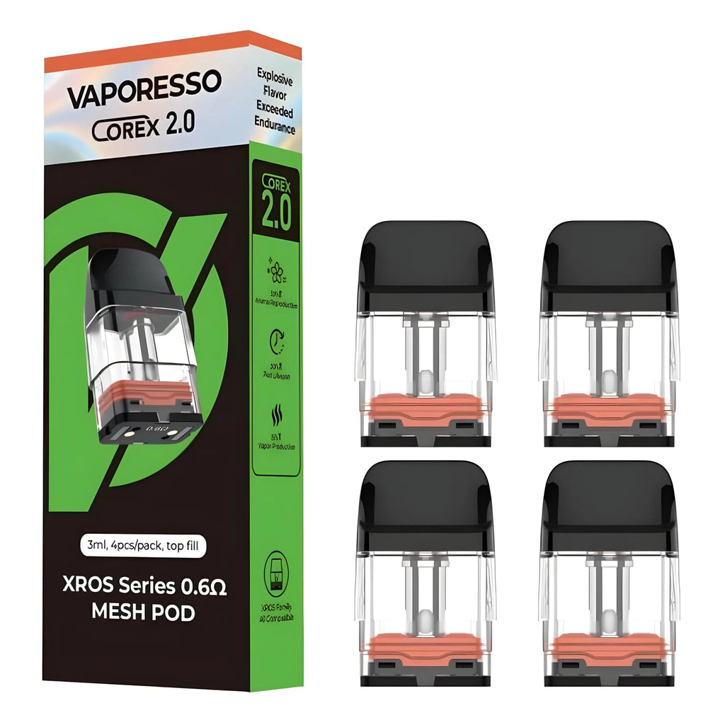 Vaporesso XROS Series Corex 2.0 pod and coil pack of 4 by Vape Mash India for e-cigarette vaping.