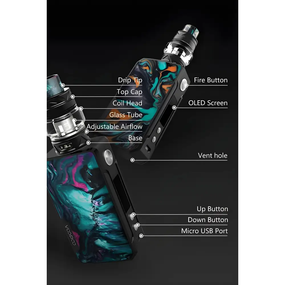 VOOPOO DRAG 2 177W Refresh Edition Kit w/ PNP Tank 