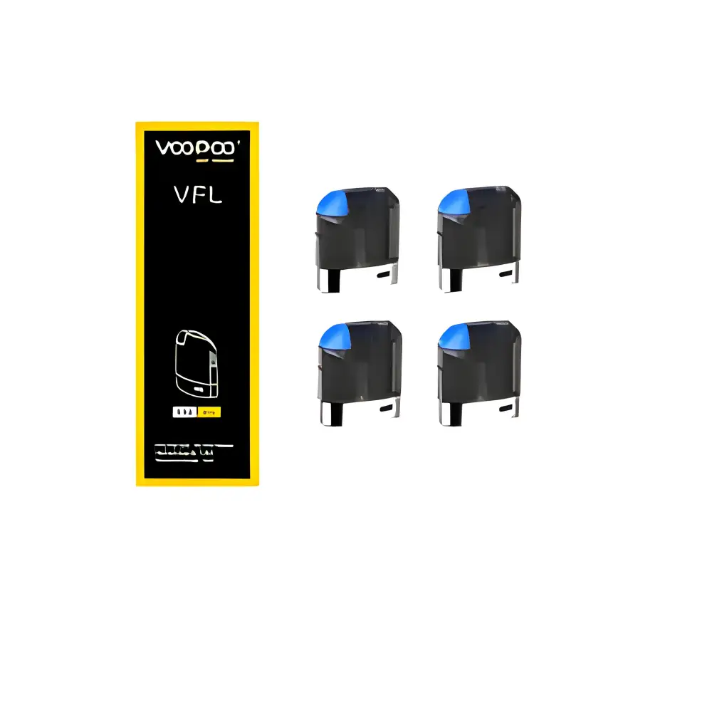 Buy genuine VOOPOO VFL replacement pods in India. 0.8ml refillable design with built-in coil for smooth vaping. Shop online at VapeMashIndia.