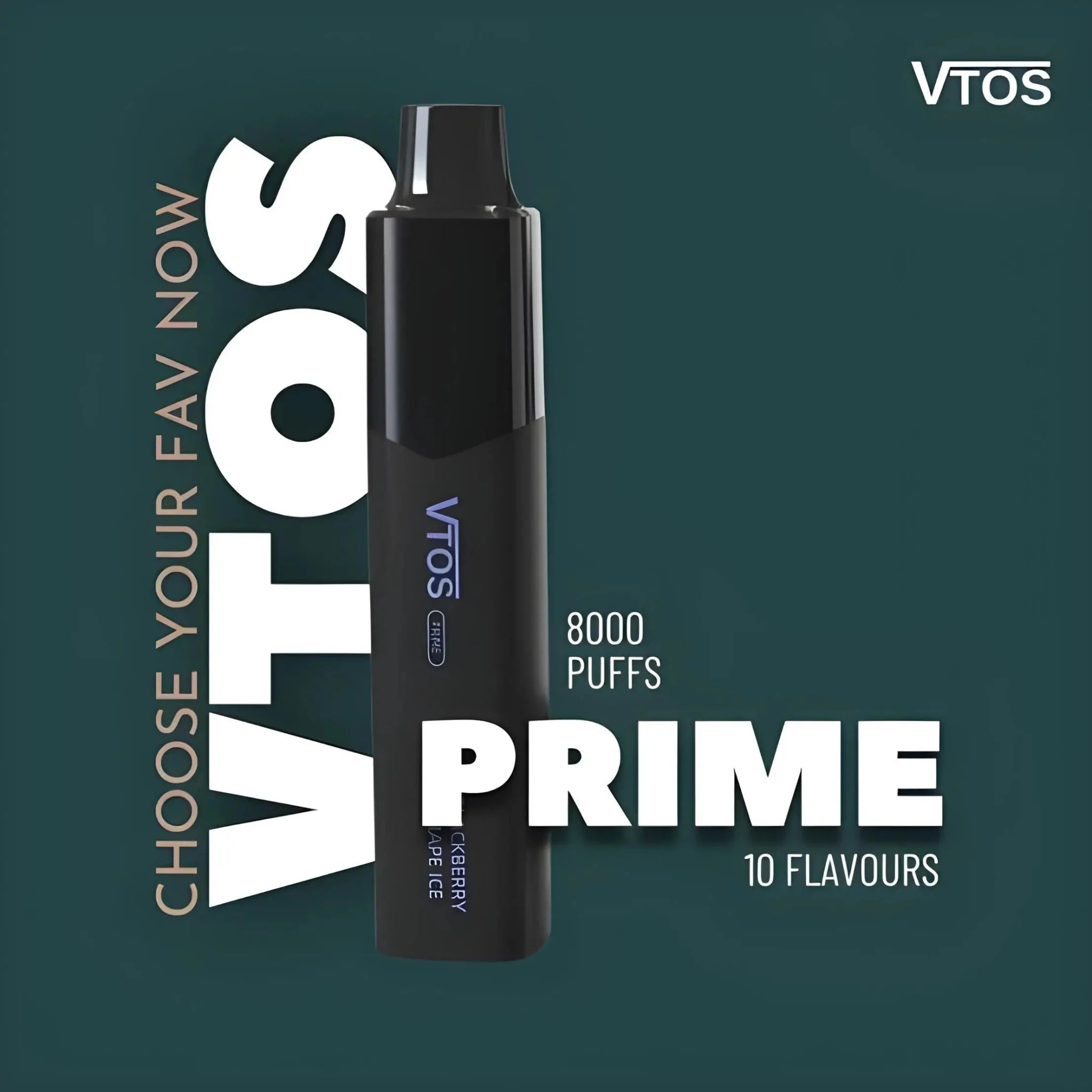 Vtos Prime 8000 Puffs Disposable Vape Black and Green Vape Mash India Vtos Prime 8000 Puffs Disposable Vape Black and Green Vape Mash India
