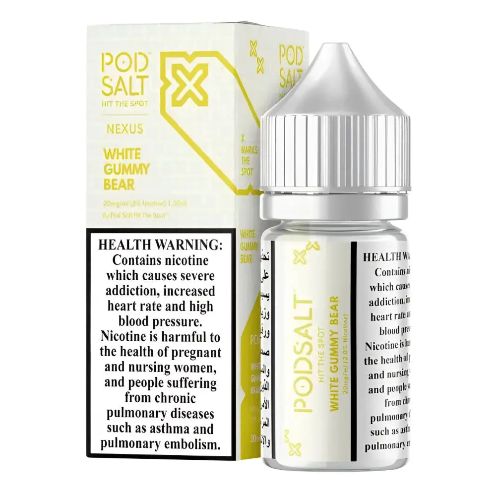 White Gummy Bear – Pod Salt Nexus 30ML Vape Juice (20MG | 25MG | 50MG) Online in India - Nic Salt’s