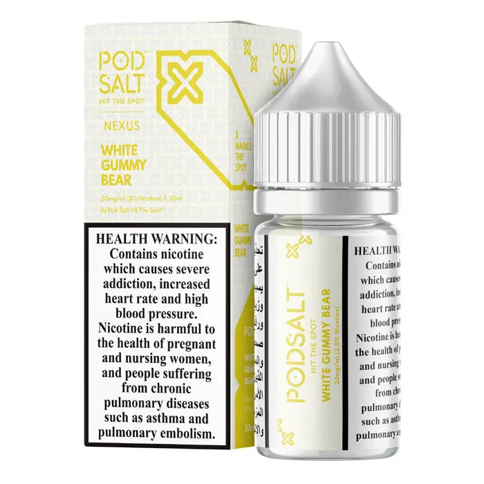 White Gummy Bear – Pod Salt Nexus 30ML Vape Juice (20MG | 25MG | 50MG) Online in India